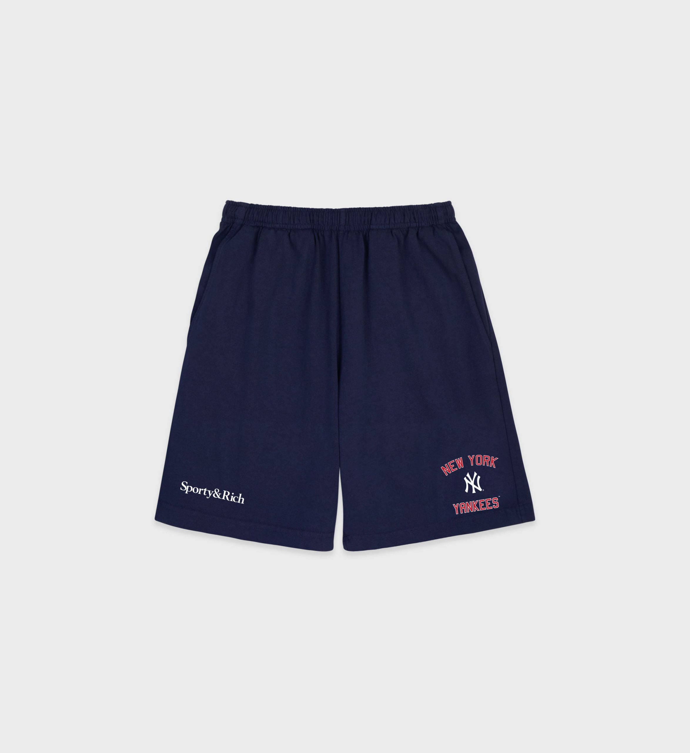 Home Run Gym Short Navy Red And White