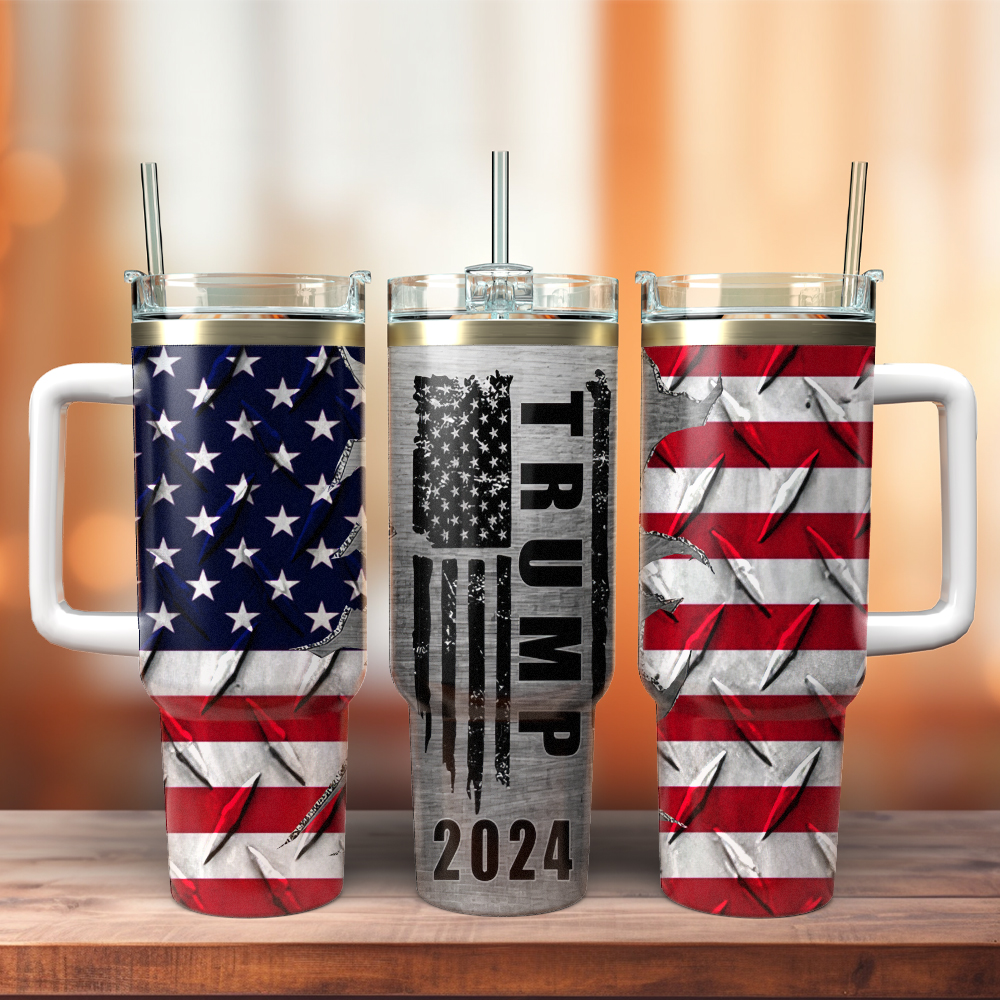 Trump 2024 Custom Stanley Cup 40 oz 30 oz Tumbler With Handle