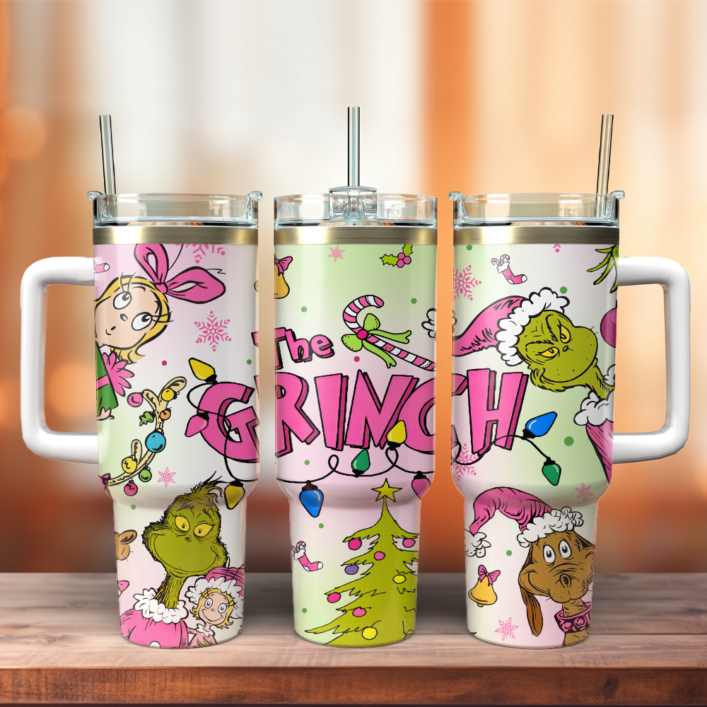 The Grinch Movies Christmas Custom Stanley Cup 40 oz 30 oz Tumbler With Handle