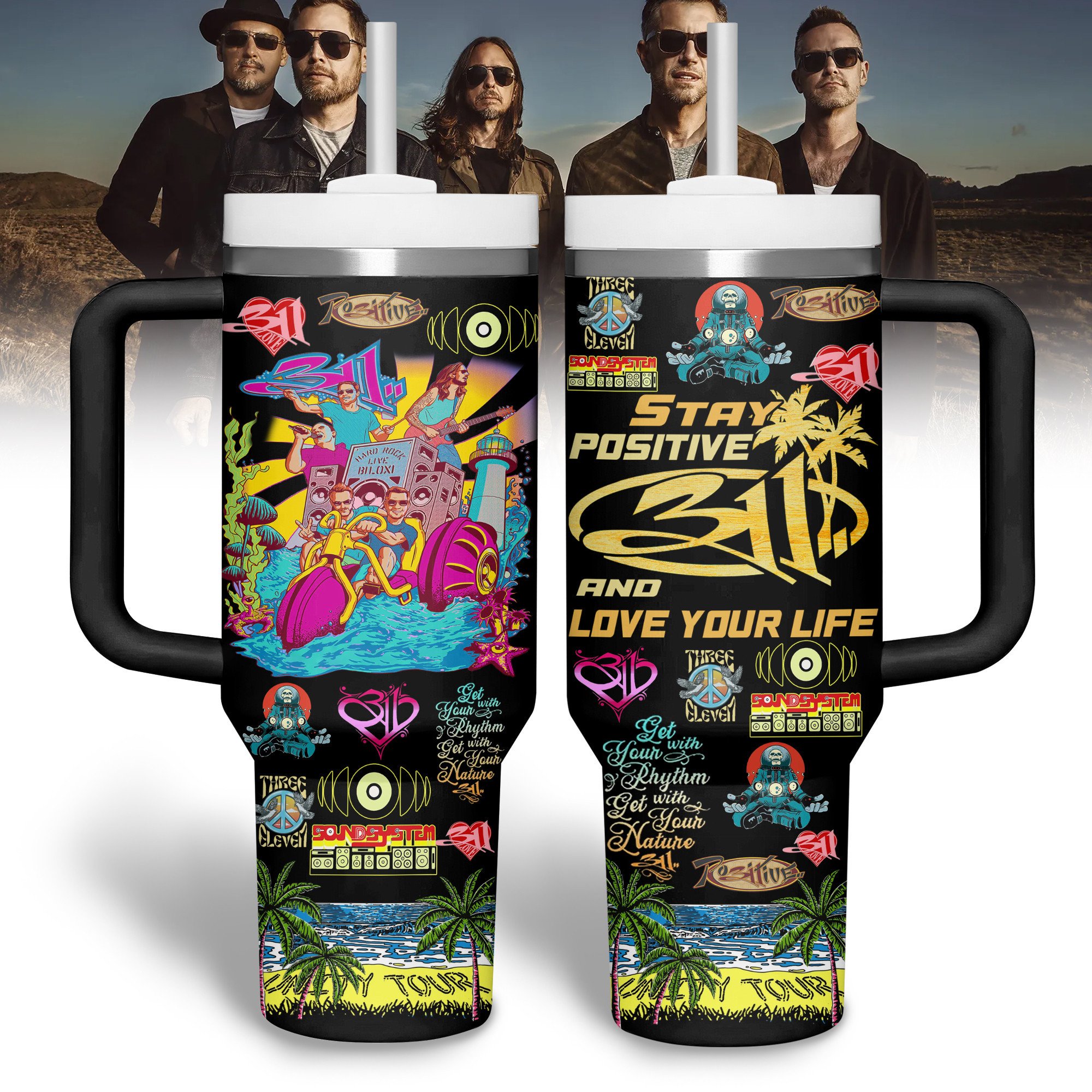 311B Music Custom Stanley Cup 40 oz 30 oz Tumbler With Handle