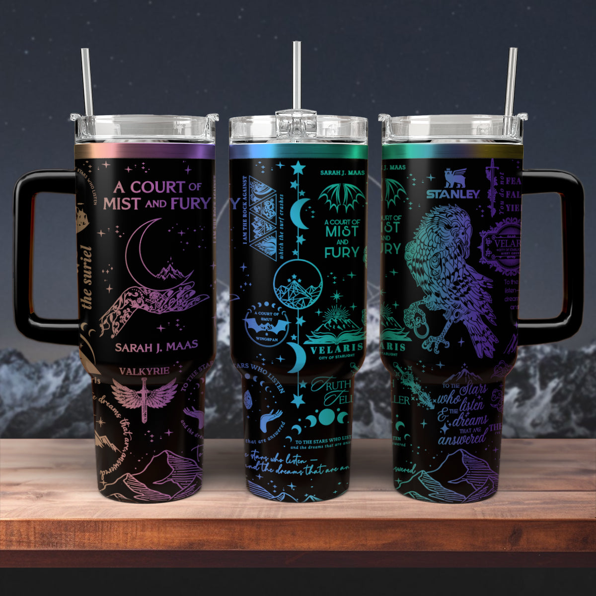 A Court Of Mist And Fury Book Custom Stanley Cup 40 oz 30 oz Tumbler With Handle