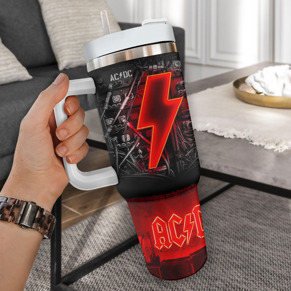 AC/DC Music Custom Stanley Cup 40 oz 30 oz Tumbler With Handle