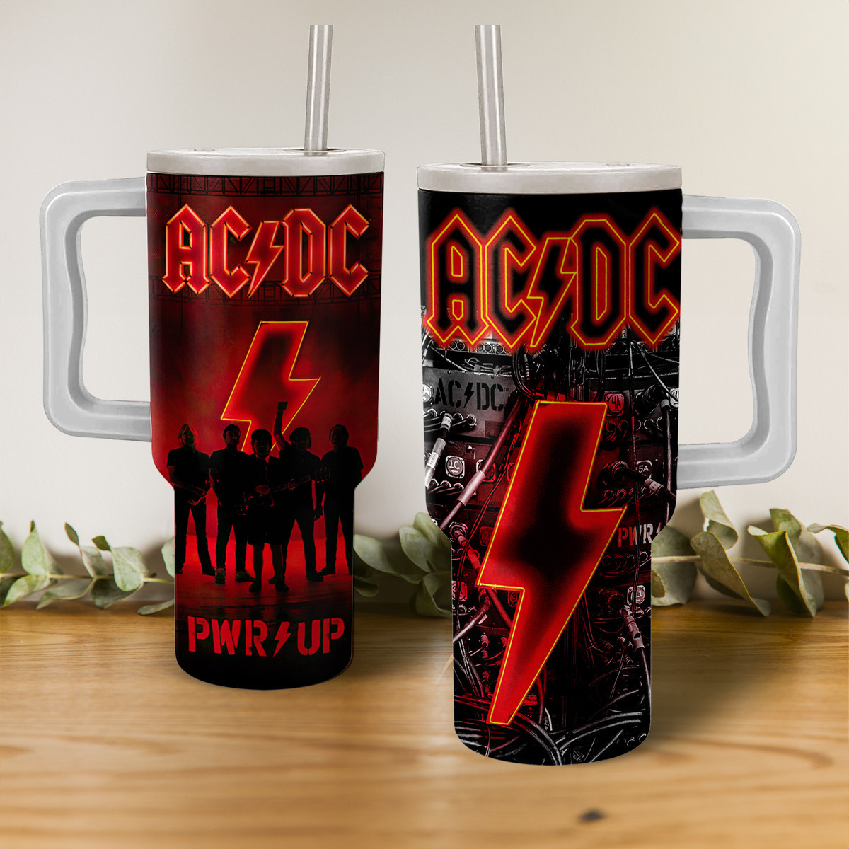 AC/DC Rock Band Music Custom Stanley Cup 40 oz 30 oz Tumbler With Handle