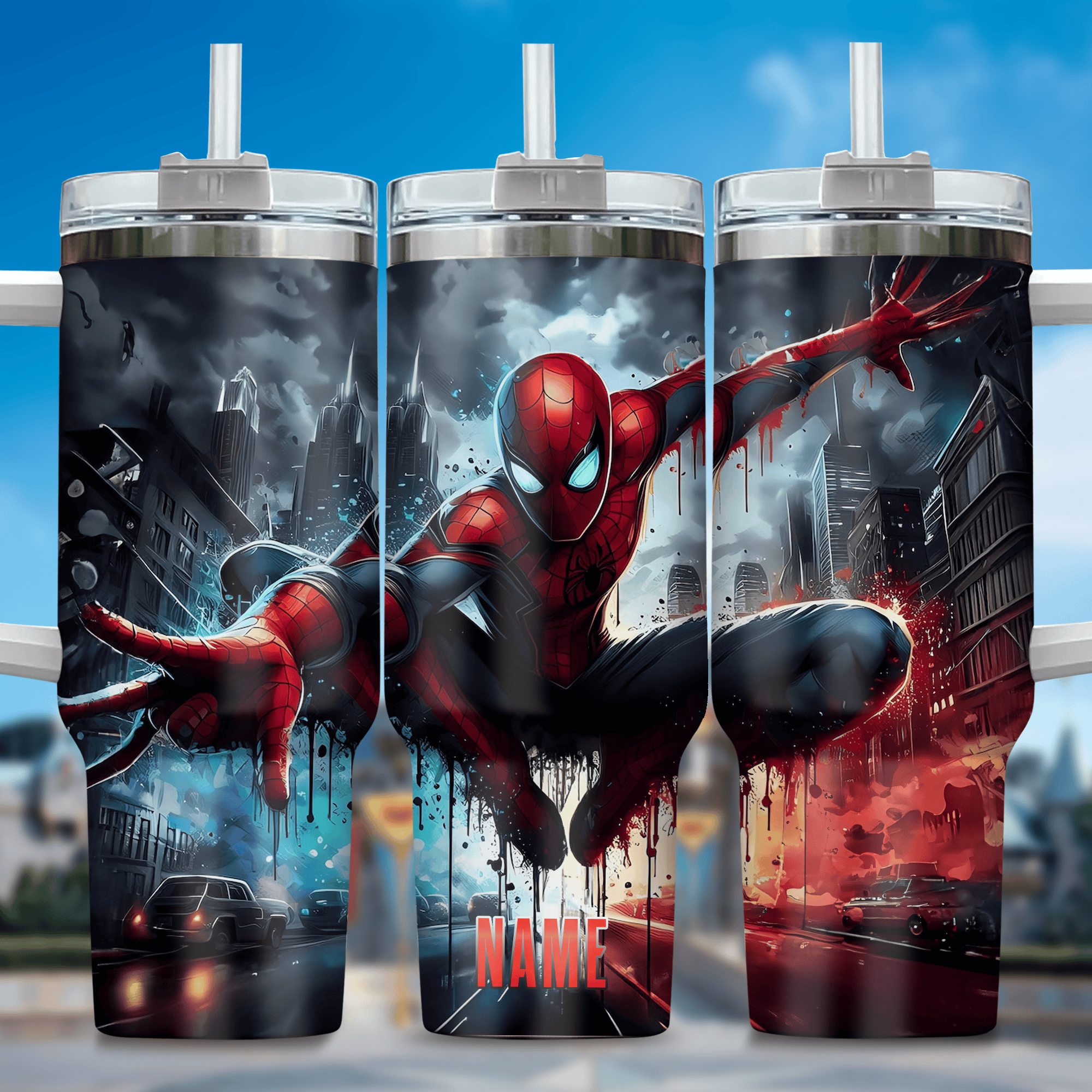 Across the Spider-Verse Movies Custom Stanley Cup 40 oz 30 oz Tumbler With Handle