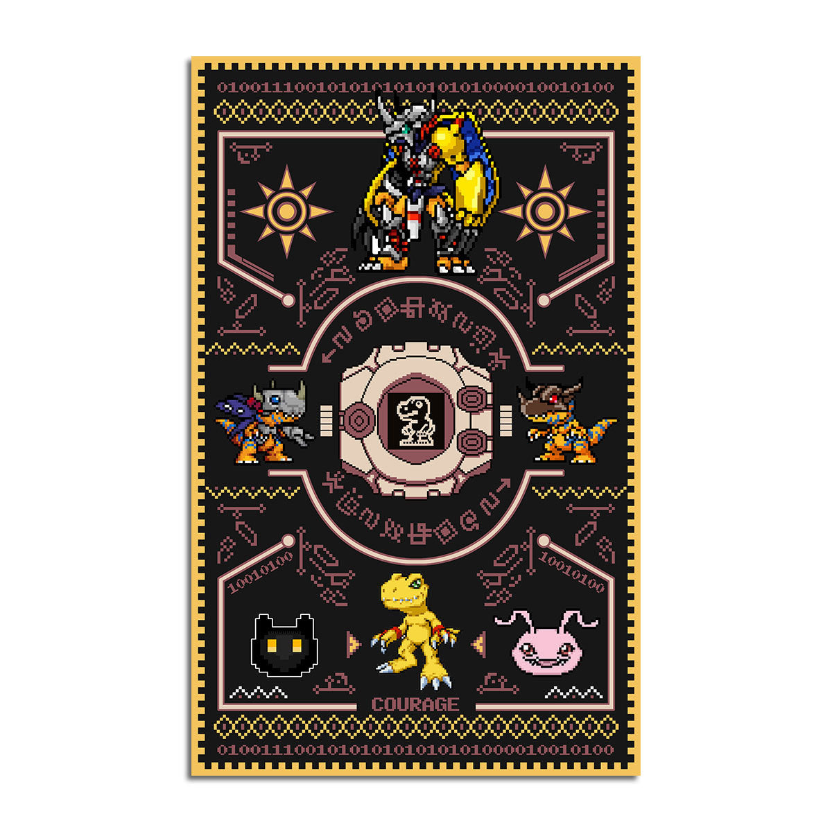 Agumon Digimon Rug Evolution - Stormmerch Exclusive