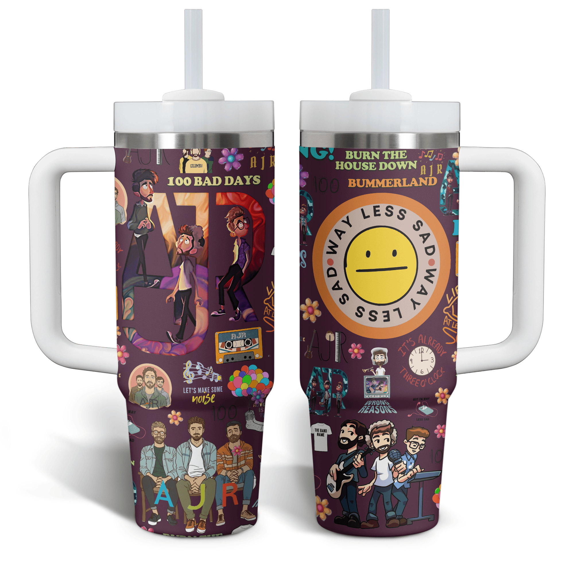 AJR Music Custom Stanley Cup 40 oz 30 oz Tumbler With Handle