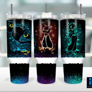 Aladdin Disney Cartoon Custom Stanley Cup 40 oz 30 oz Tumbler With Handle