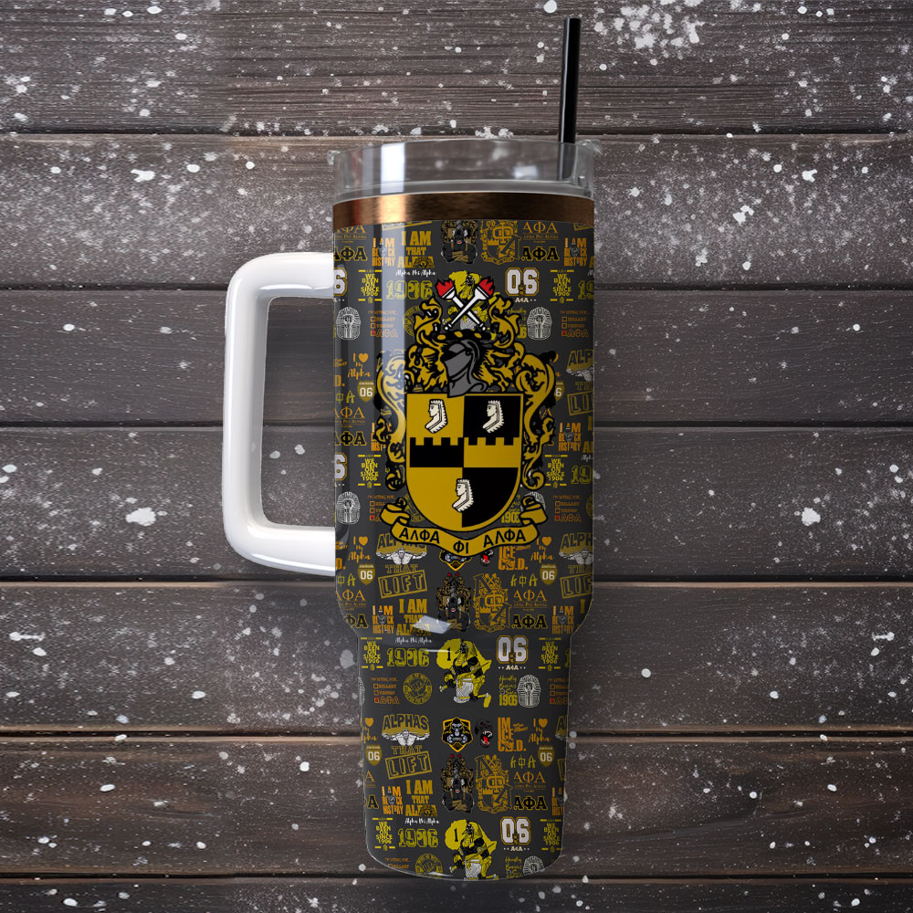Alpha Phi Alpha Custom Stanley Cup 40 oz 30 oz Tumbler With Handle