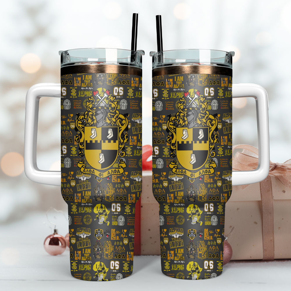 Alpha Phi Alpha Custom Stanley Cup 40 oz 30 oz Tumbler With Handle