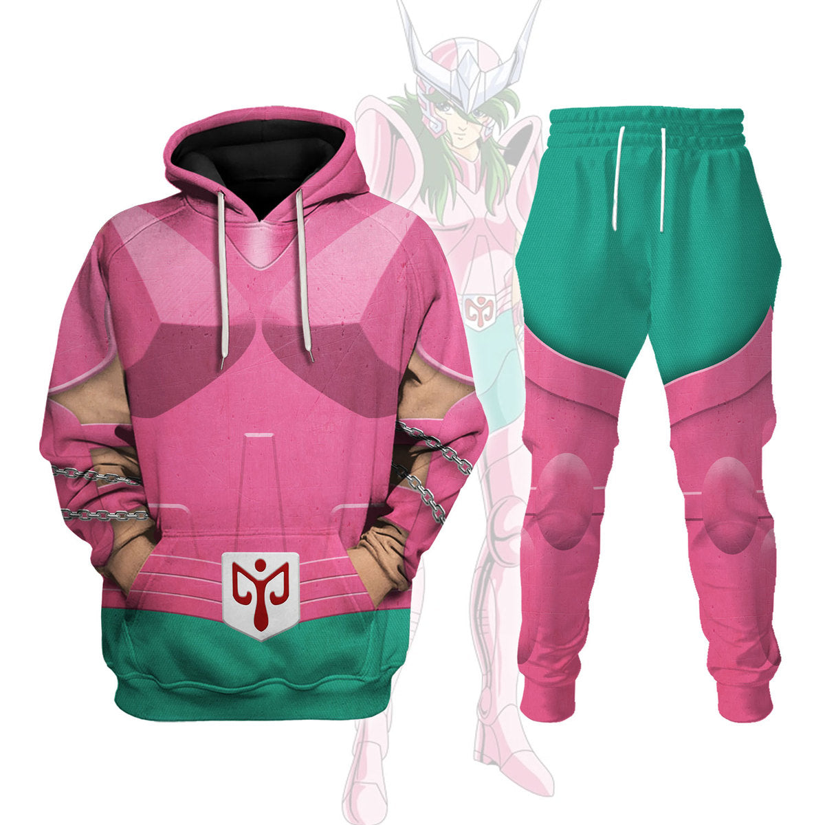 Andromeda Shun Bronze Saints Saint Seiya Costume Hoodie Sweatshirt T-Shirt Sweatpants Tracksuit - Stormmerch Exclusive
