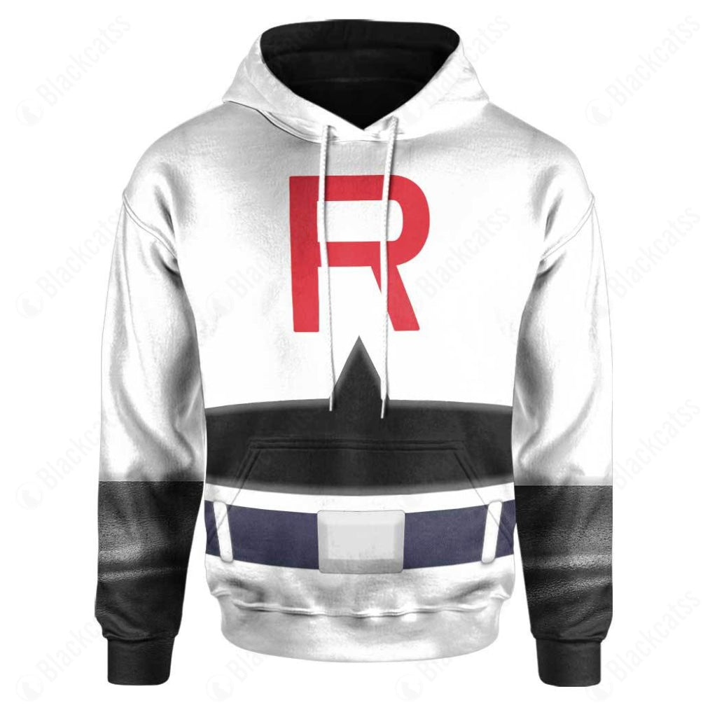 Anime Pokemon Team Rocket Costume Hoodie Sweatshirt T-Shirt Sweatpants Tracksuit - Stormmerch Exclusive