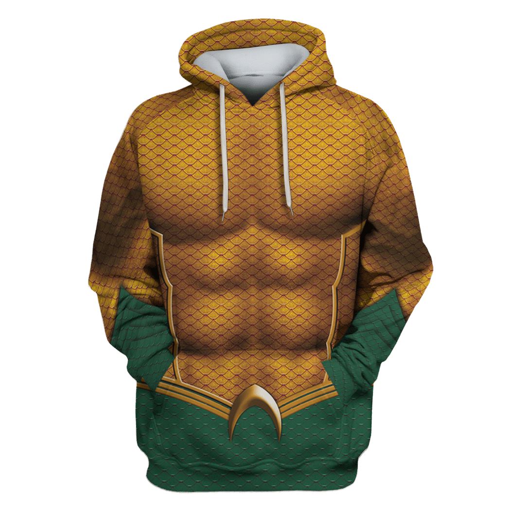 Aquaman Costume Hoodie Sweatshirt T-Shirt Sweatpants Tracksuit - Stormmerch Exclusive
