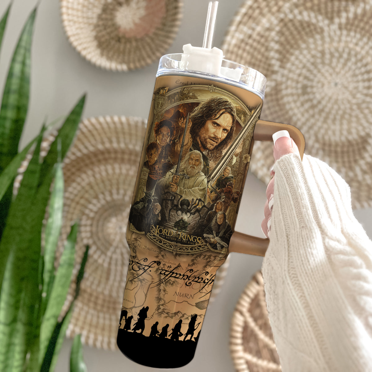 Aragorn The Lord Of The Rings Movies Custom Stanley Cup 40 oz 30 oz Tumbler With Handle
