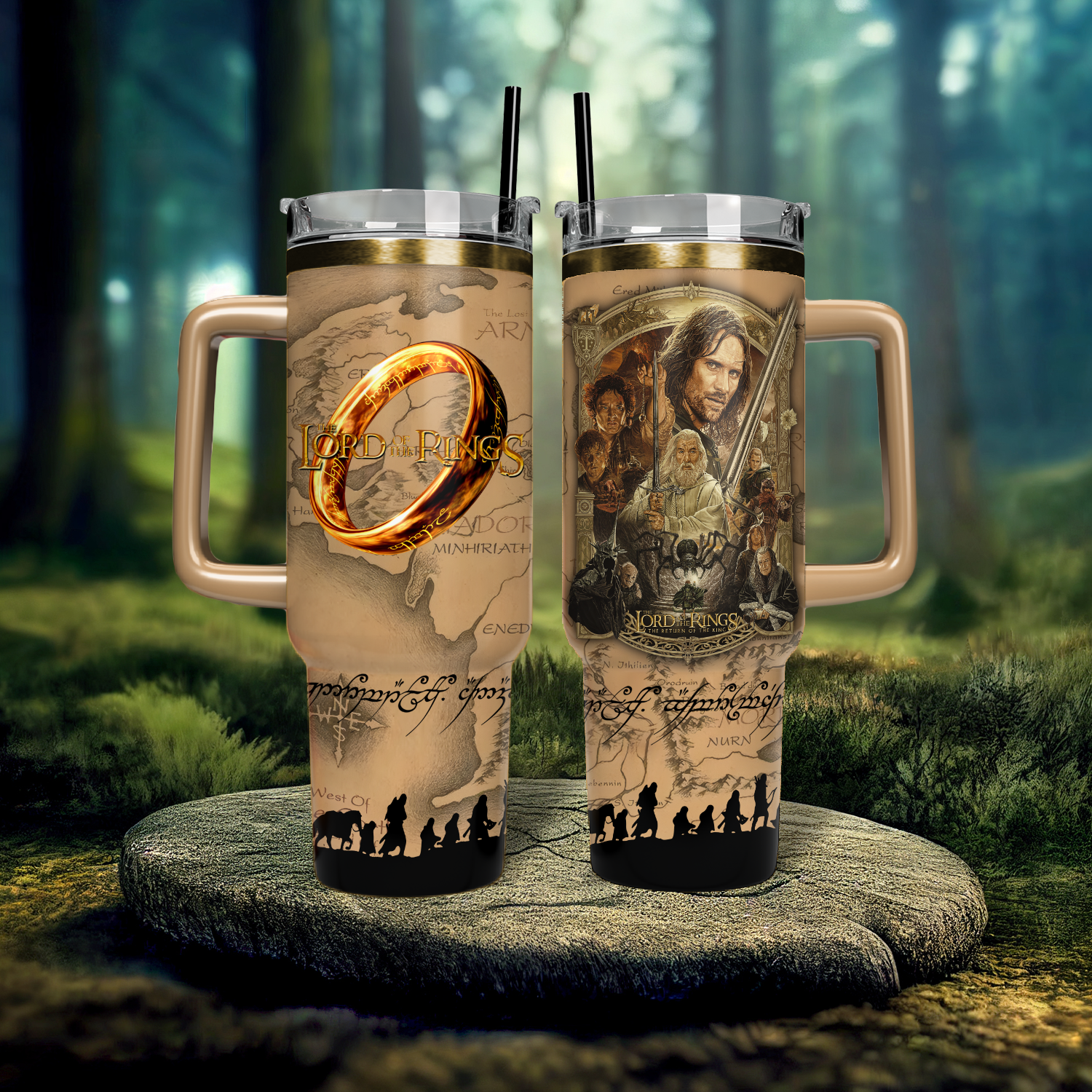 Aragorn The Lord Of The Rings Movies Custom Stanley Cup 40 oz 30 oz Tumbler With Handle