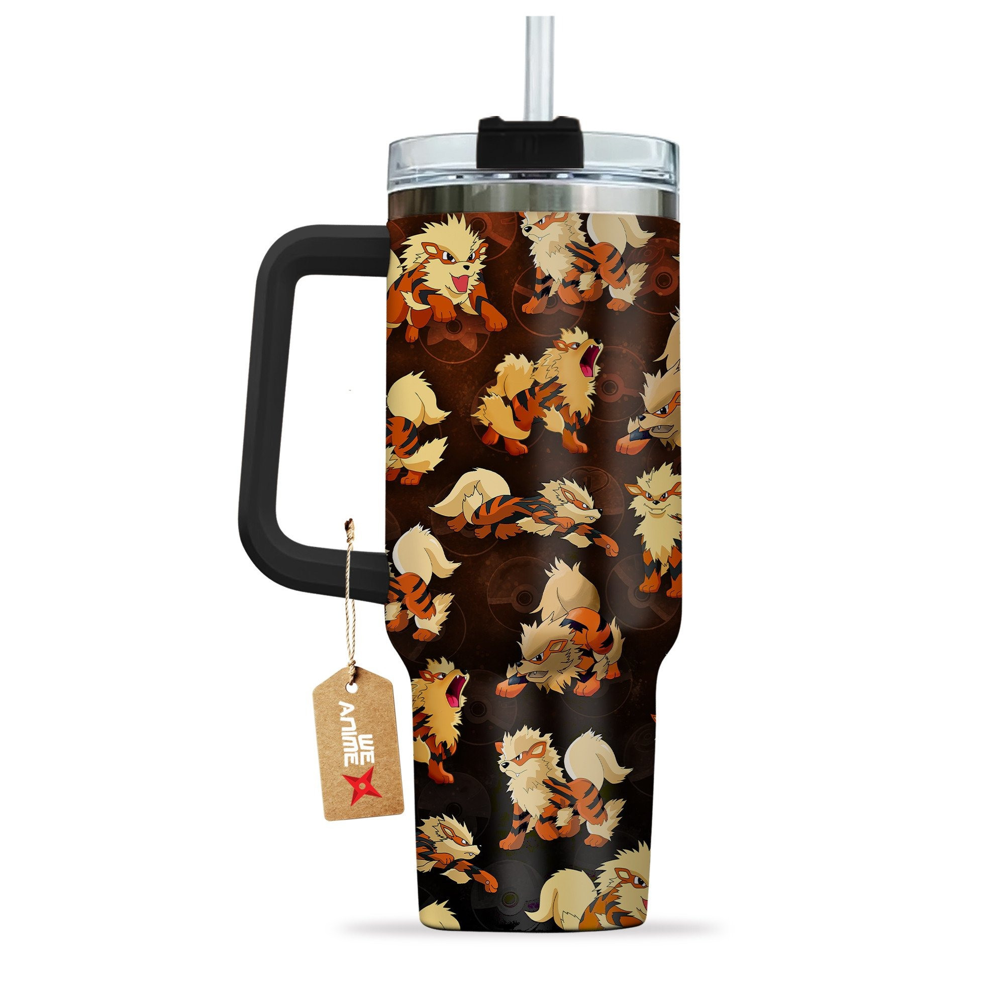 Arcanine Pokemon Anime Custom Stanley Cup 40 oz 30 oz Tumbler With Handle