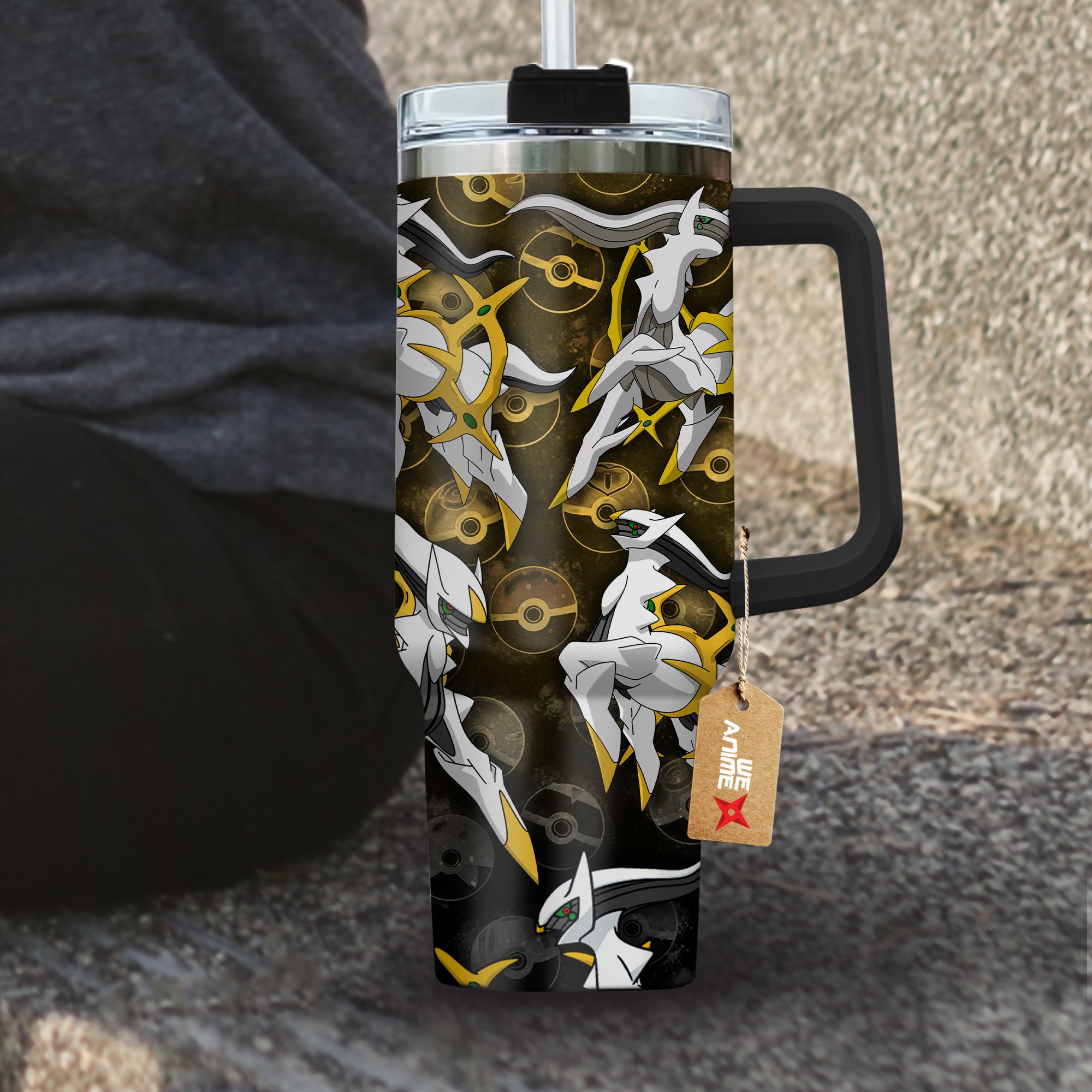 Arceus Pokemon Anime Custom Stanley Cup 40 oz 30 oz Tumbler With Handle