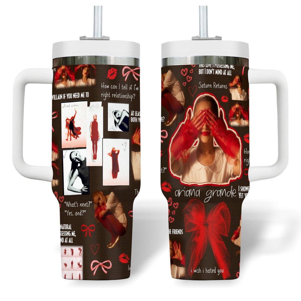 Ariana Grande Music Custom Stanley Cup 40 oz 30 oz Tumbler With Handle