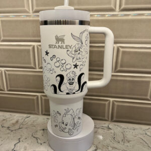 Ariel The Little Mermaid Disney Cartoon Custom Stanley Cup 40 oz 30 oz Tumbler With Handle