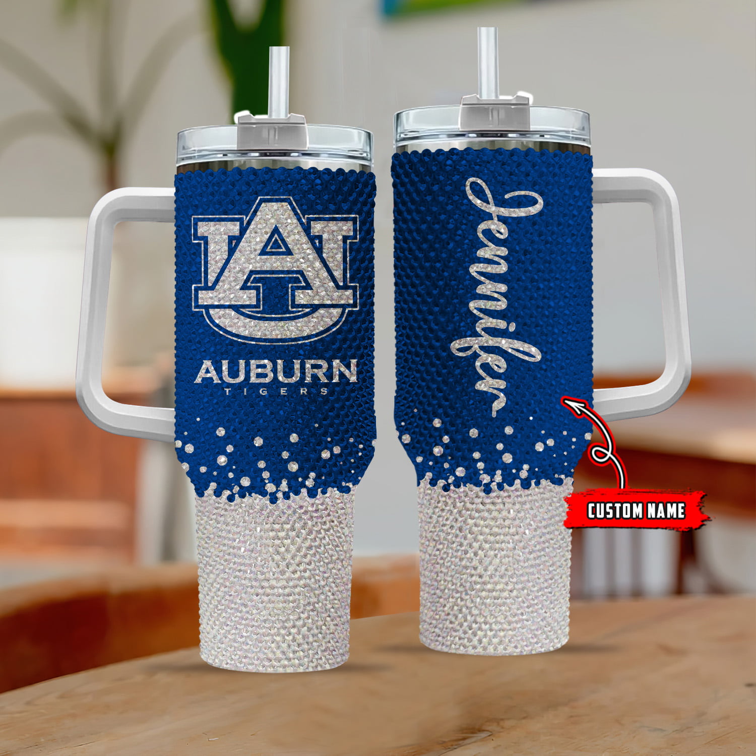 Auburn Tigers NCAA Custom Stanley Cup 40 oz 30 oz Tumbler With Handle