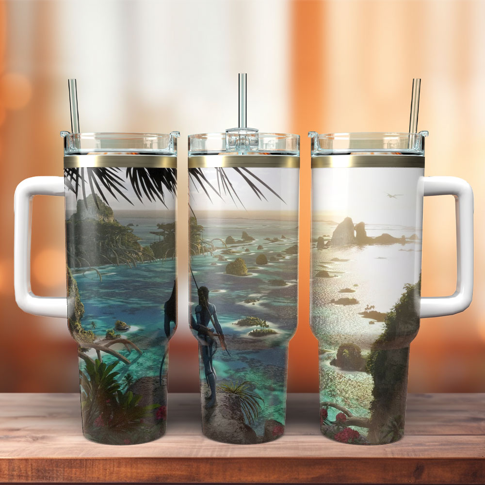Avatar The Way Of Water Movie Custom Stanley Cup 40 oz 30 oz Tumbler With Handle