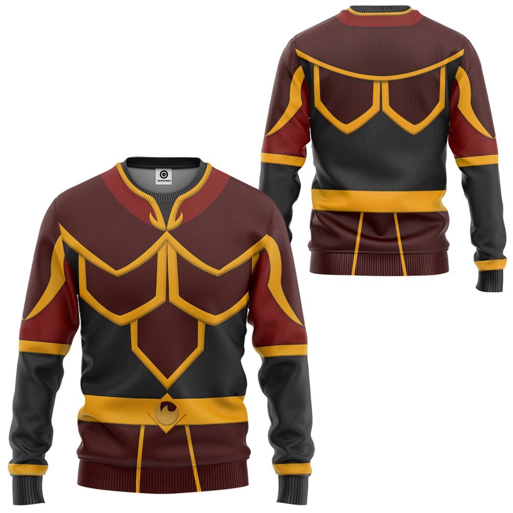 Azula The Last Airbender Costume Hoodie Sweatshirt T-Shirt Sweatpants Tracksuit - Stormmerch Exclusive
