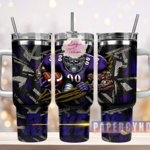 Baltimore Ravens Custom Stanley Cup 40 oz 30 oz Tumbler With Handle
