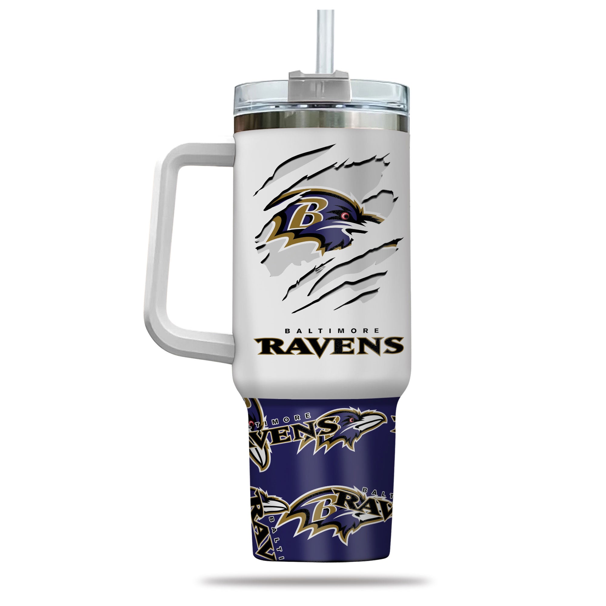 Baltimore Ravens NFL Custom Stanley Cup 40 oz 30 oz Tumbler With Handle