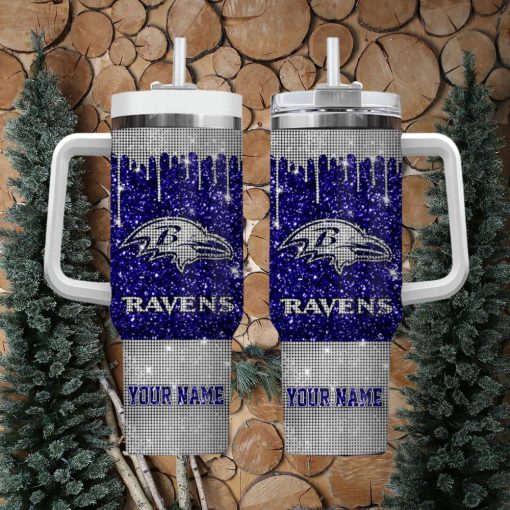 Baltimore Ravens NFL Custom Stanley Cup 40 oz 30 oz Tumbler With Handle