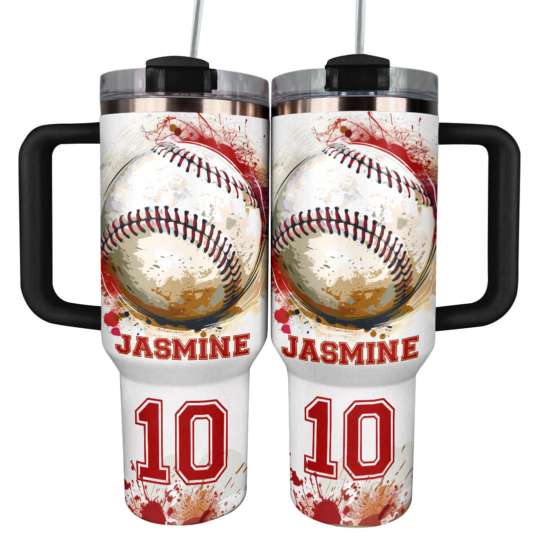Baseball Custom Stanley Cup 40 oz 30 oz Tumbler With Handle