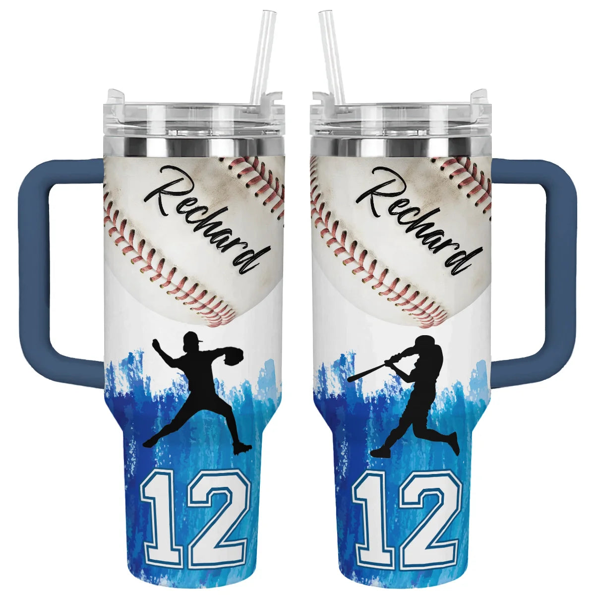 Baseball Custom Stanley Cup 40 oz 30 oz Tumbler With Handle
