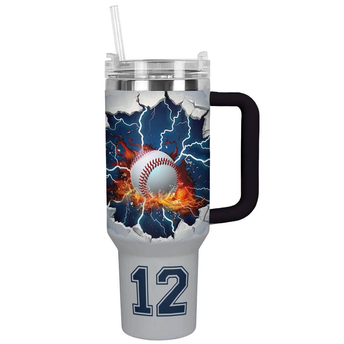 Baseball Custom Stanley Cup 40 oz 30 oz Tumbler With Handle