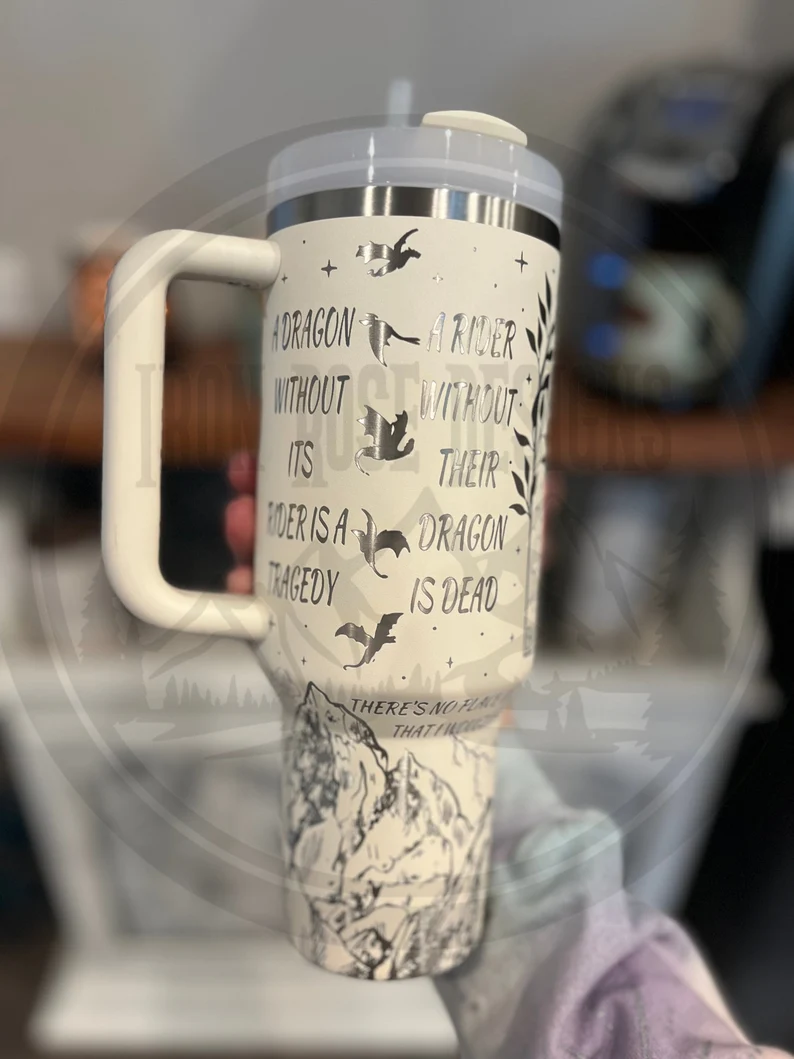 Basgiath Fourth Wing Custom Stanley Cup 40 oz 30 oz Tumbler With Handle