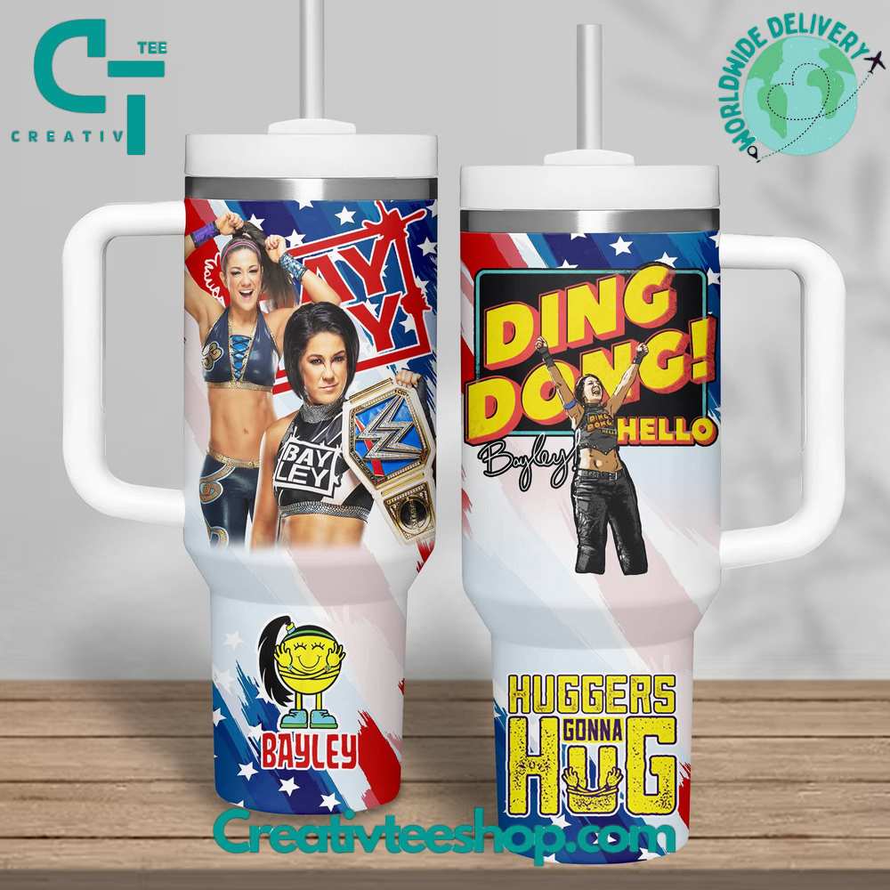 Bayley Huggers Gonna Sport Custom Stanley Cup 40 oz 30 oz Tumbler With Handle