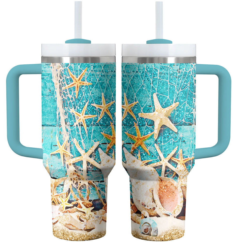 Beach Custom Stanley Cup 40 oz 30 oz Tumbler With Handle