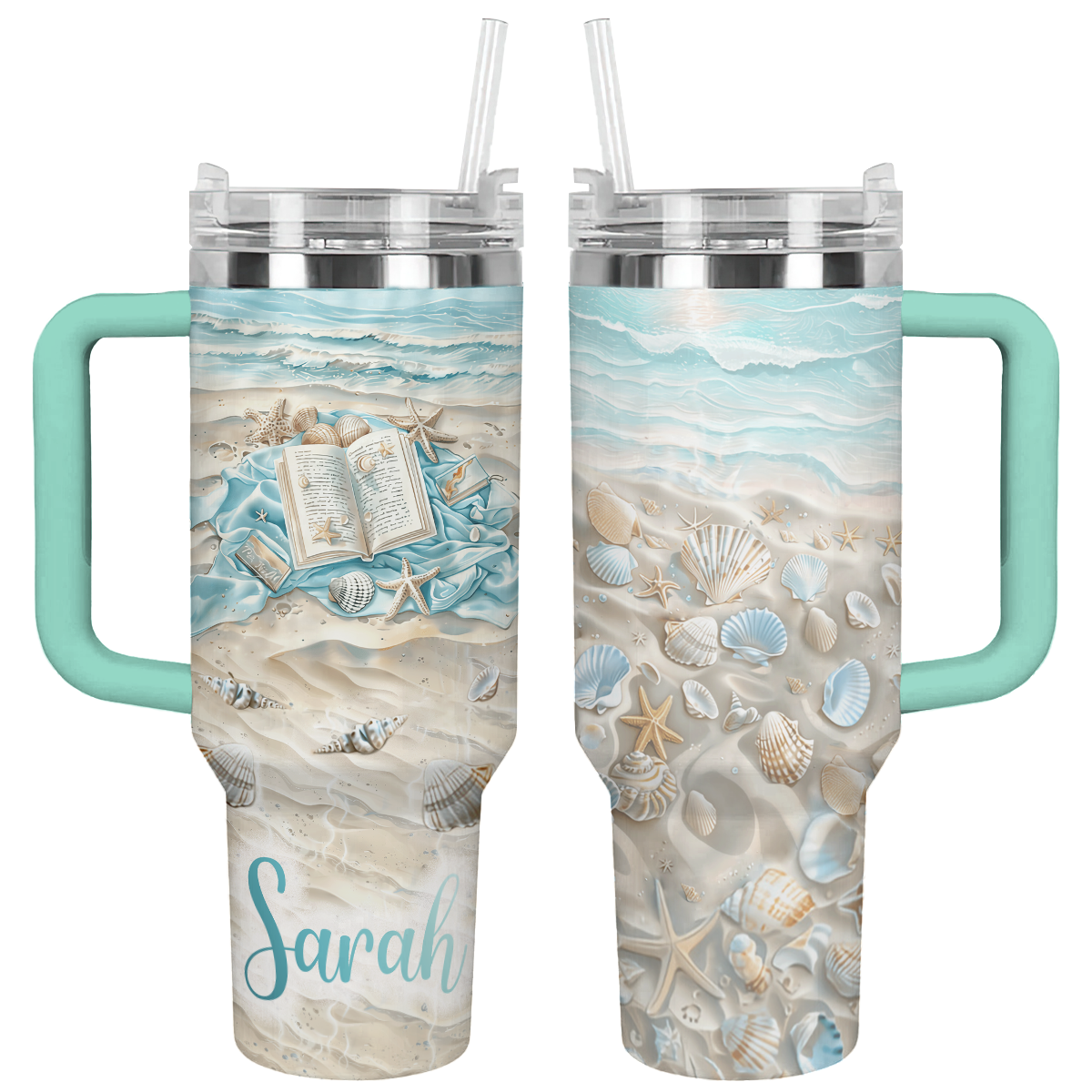 Beach Custom Stanley Cup 40 oz 30 oz Tumbler With Handle