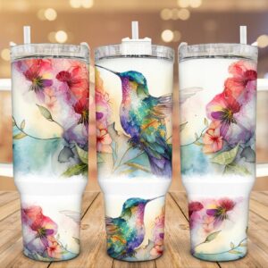 Beautiful Hummingbird Custom Stanley Cup 40 oz 30 oz Tumbler With Handle