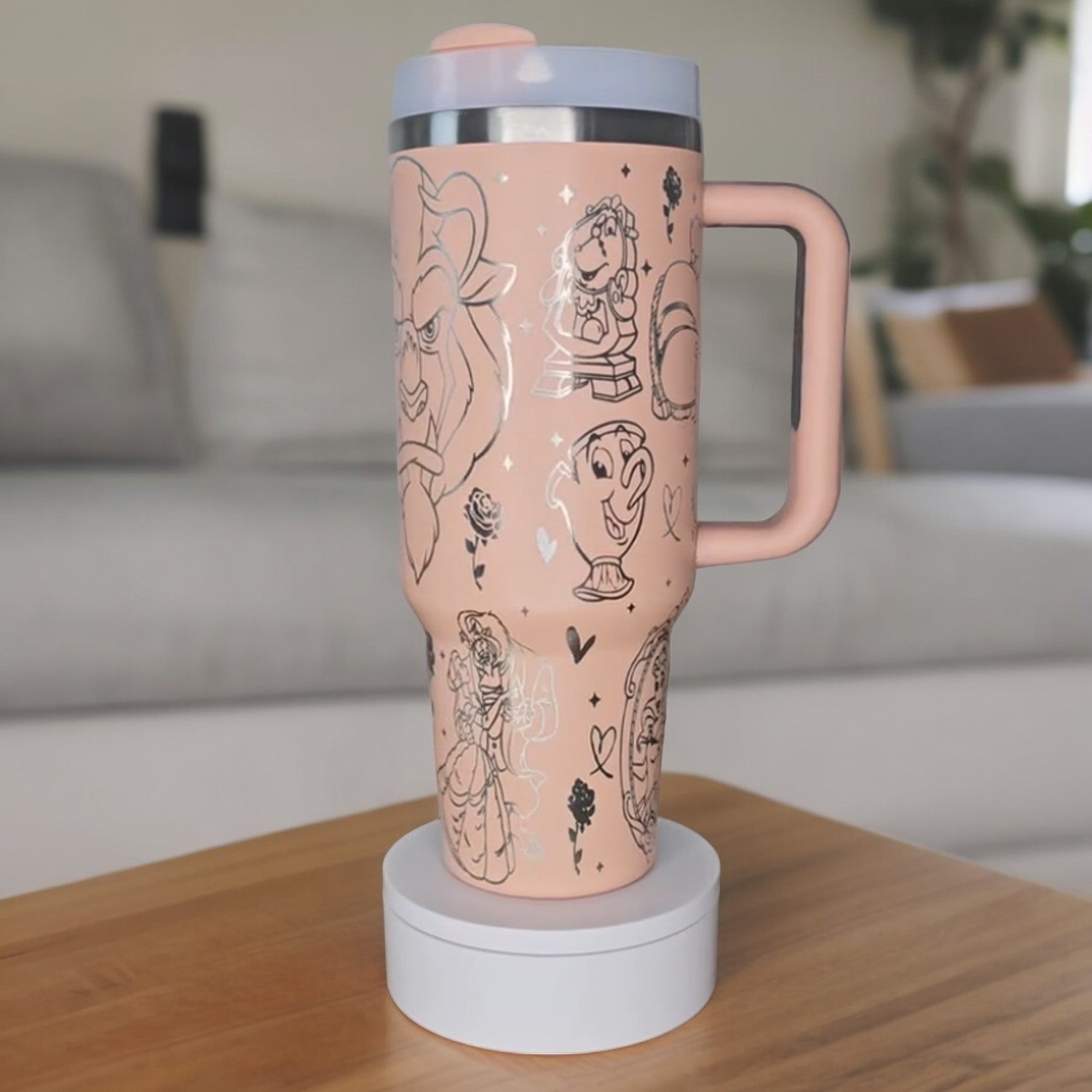 Beauty And The Beast Movies Custom Stanley Cup 40 oz 30 oz Tumbler With Handle