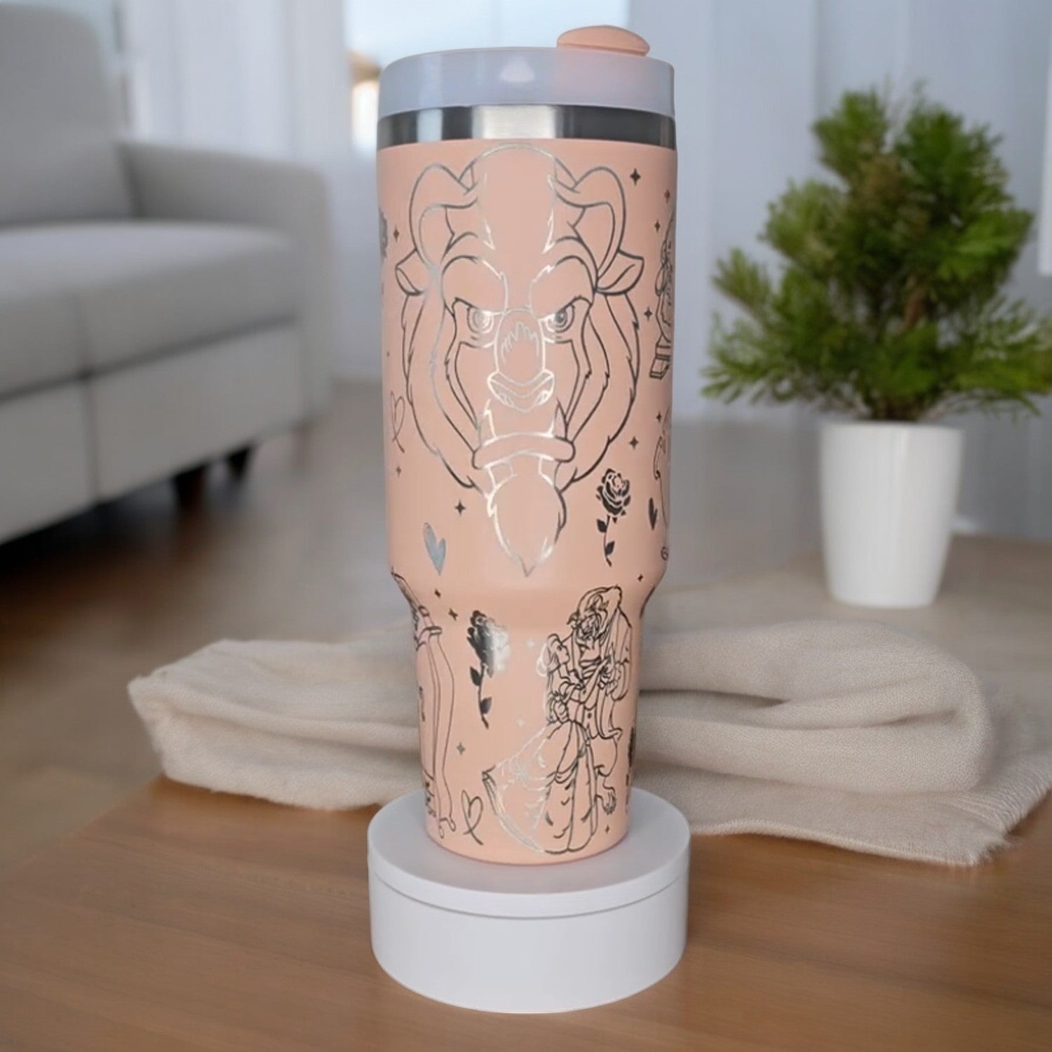 Beauty And The Beast Movies Custom Stanley Cup 40 oz 30 oz Tumbler With Handle