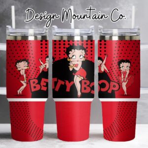 Betty Boop Cartoon Custom Stanley Cup 40 oz 30 oz Tumbler With Handle