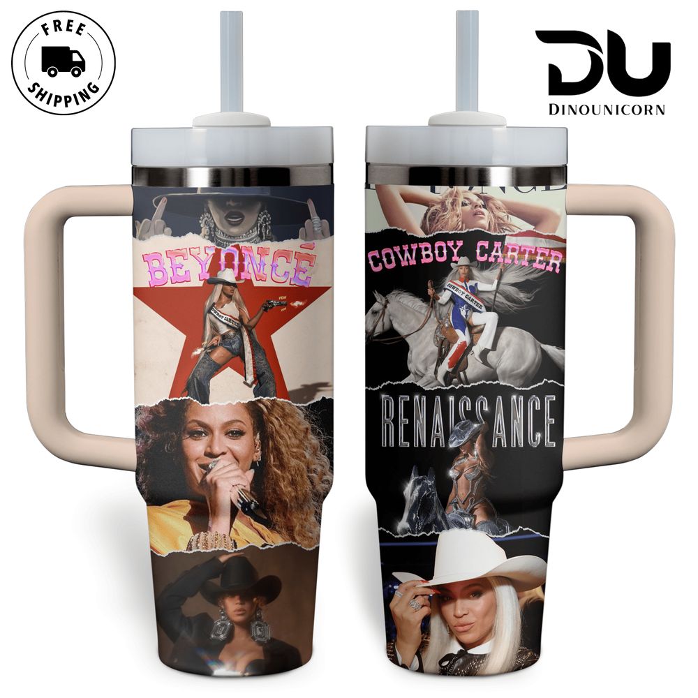 Beyonce Music Custom Stanley Cup 40 oz 30 oz Tumbler With Handle
