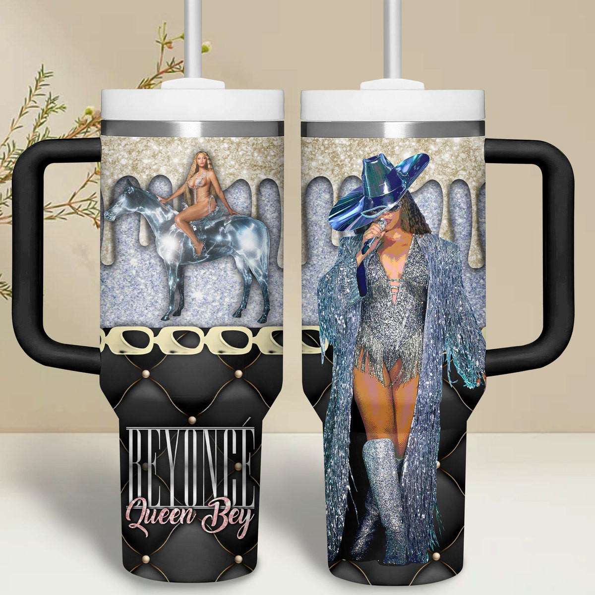 Beyonce Music Custom Stanley Cup 40 oz 30 oz Tumbler With Handle
