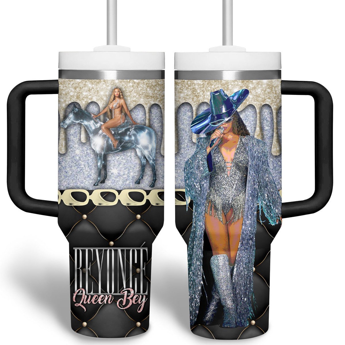 Beyonce Music Custom Stanley Cup 40 oz 30 oz Tumbler With Handle
