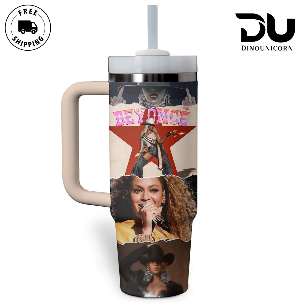 Beyonce Music Custom Stanley Cup 40 oz 30 oz Tumbler With Handle