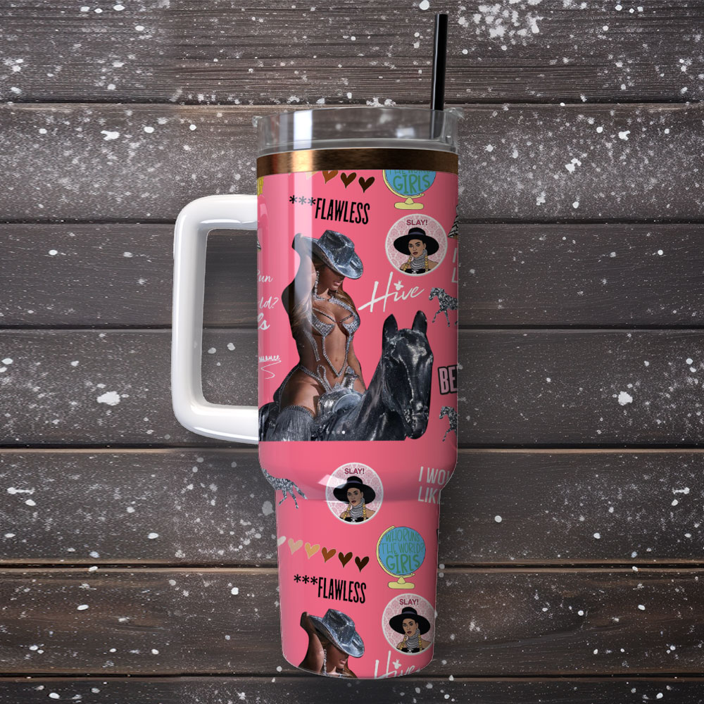 Beyonce Singer Custom Stanley Cup 40 oz 30 oz Tumbler With Handle