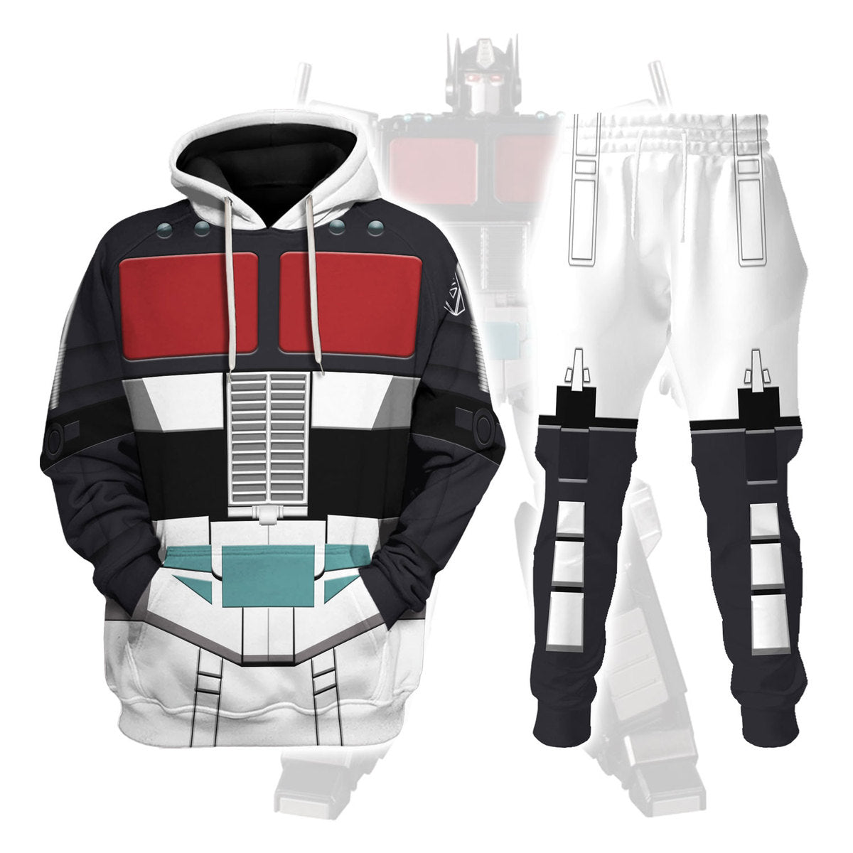Black Convoy Costume Cosplay Hoodie Tracksuit - Stormmerch Exclusive