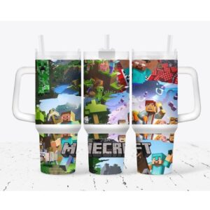 Blocks Building Minecraft Games Custom Stanley Cup 40 oz 30 oz Tumbler With Handle