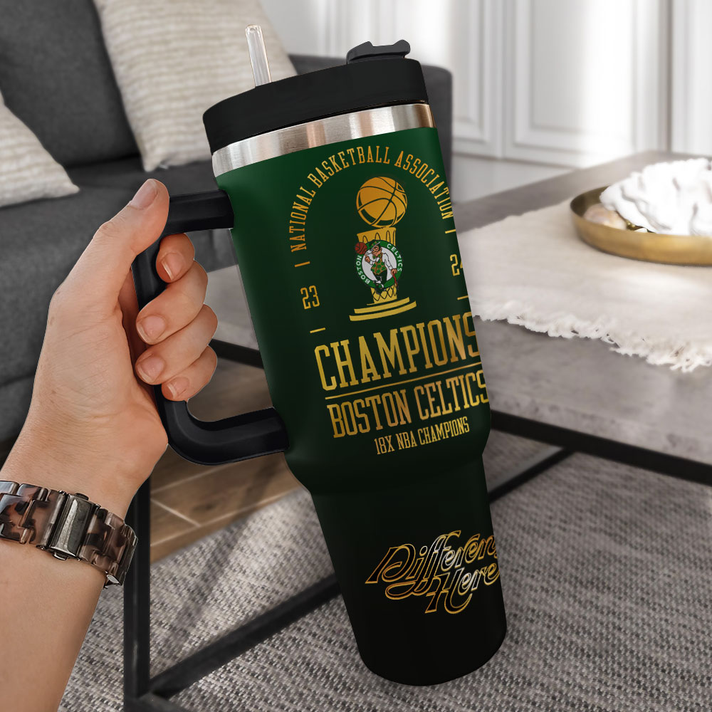 Boston Celtics NBA Custom Stanley Cup 40 oz 30 oz Tumbler With Handle