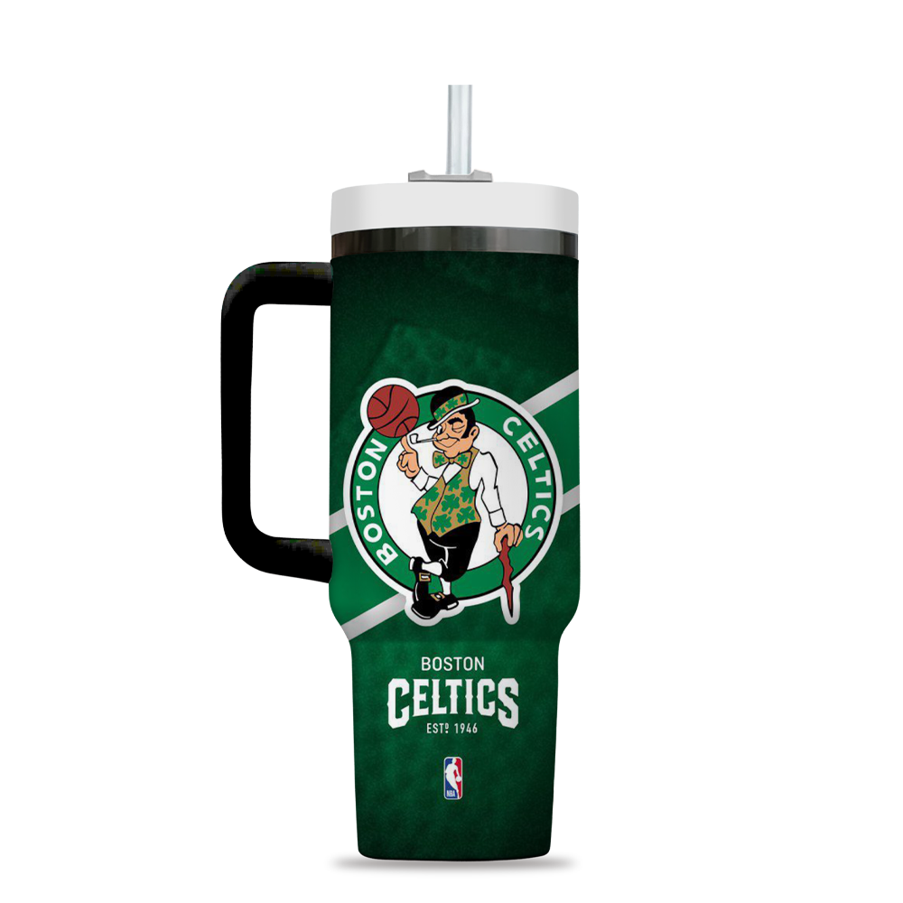 Boston Celtics NBA Custom Stanley Cup 40 oz 30 oz Tumbler With Handle