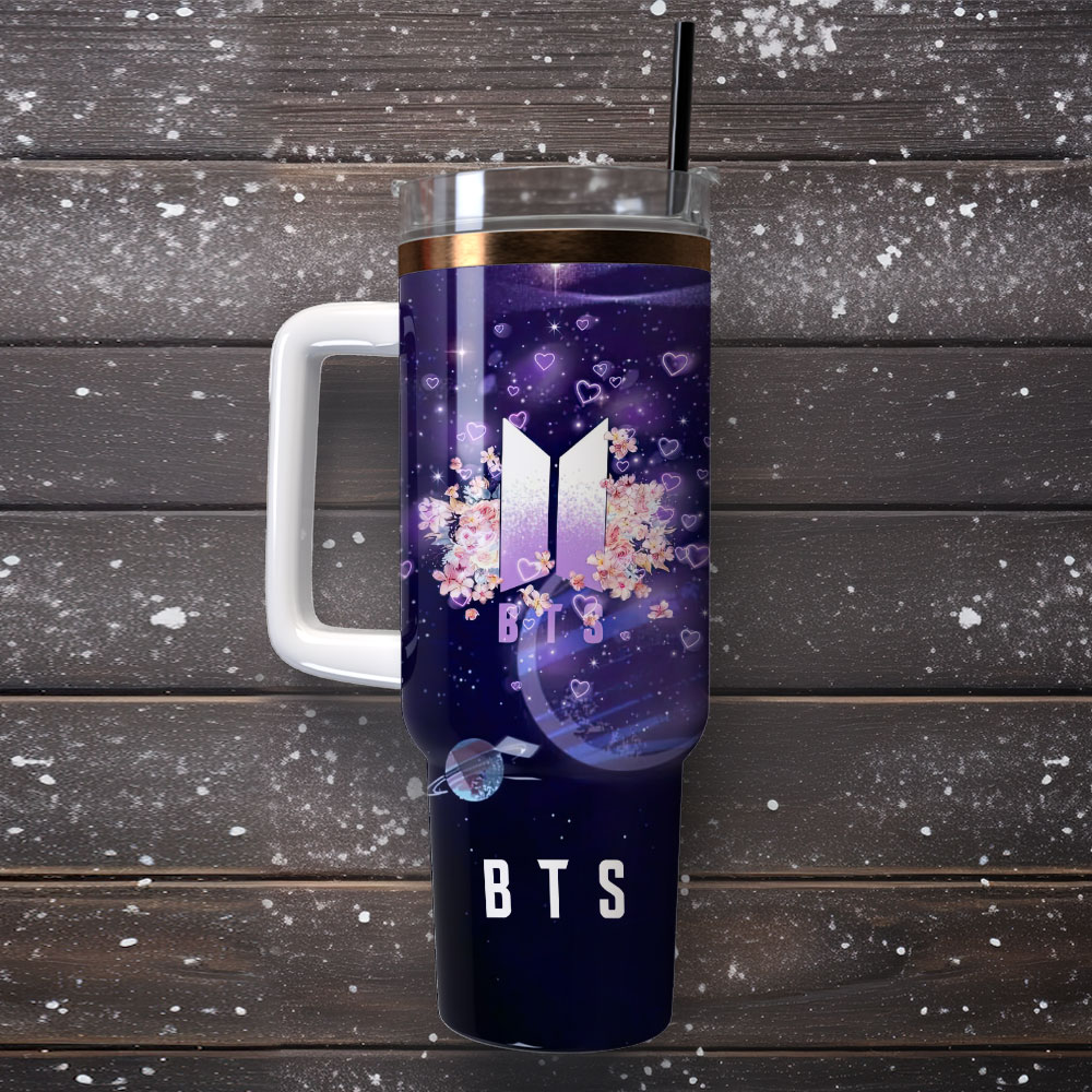 BTS Music Custom Stanley Cup 40 oz 30 oz Tumbler With Handle
