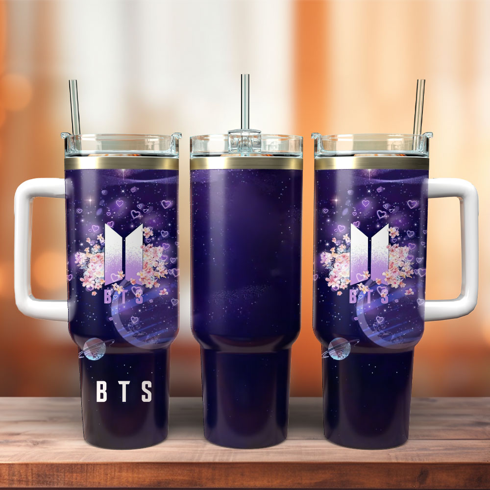 BTS Music Custom Stanley Cup 40 oz 30 oz Tumbler With Handle